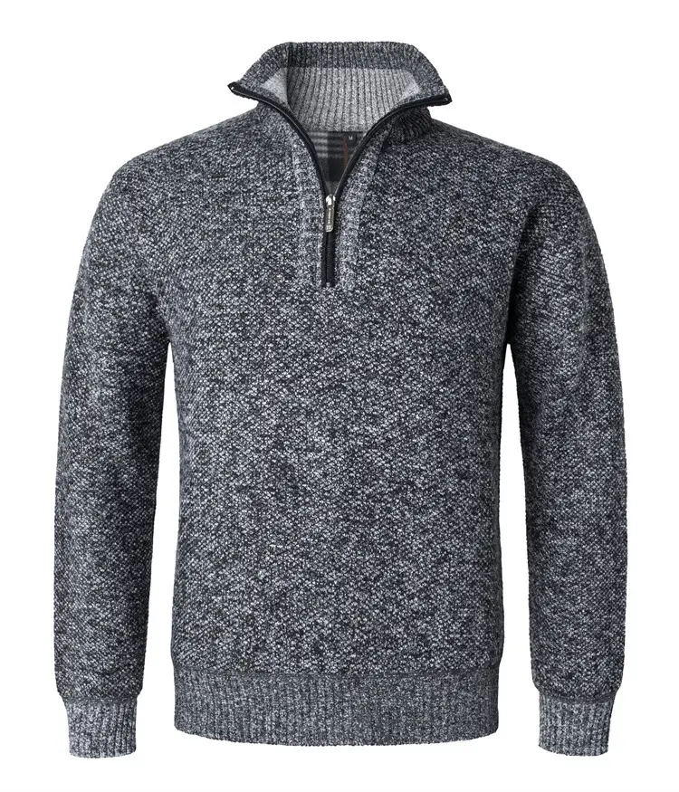 Men Grey Muted Sweater Turtleneck Pullover Winter Warm — feature 8