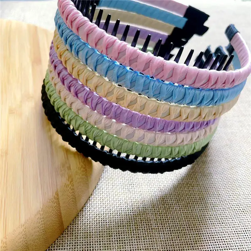 Green Broken Hair Artifact Headband with Toothed Design - Image 5
