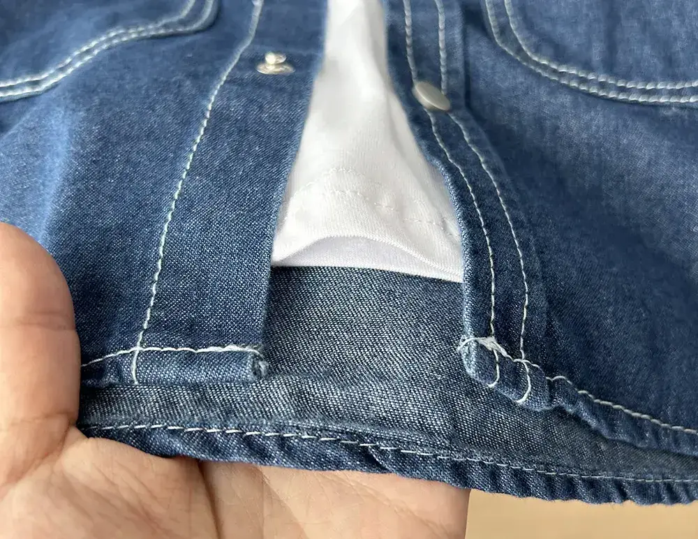 New Autumn Clothing for Middle and Large Children, Boys and Children, Solid Color Washed Primary Color Denim Shirts, Denim Jackets Wholesale — feature 7