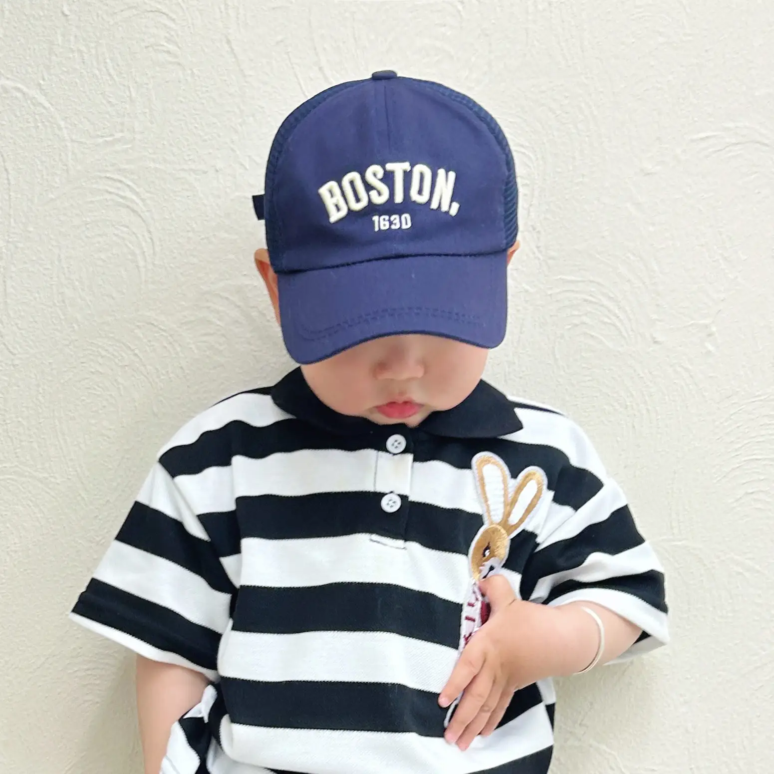 Boston 1930 Kids Beige Trucker Cap - Image 10