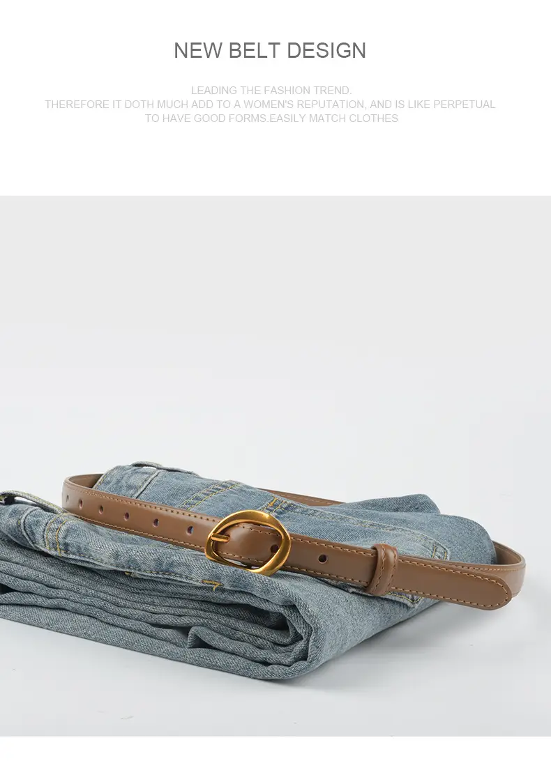 Vintage Denim Belt for Women Casual Dress Trousers β feature 12