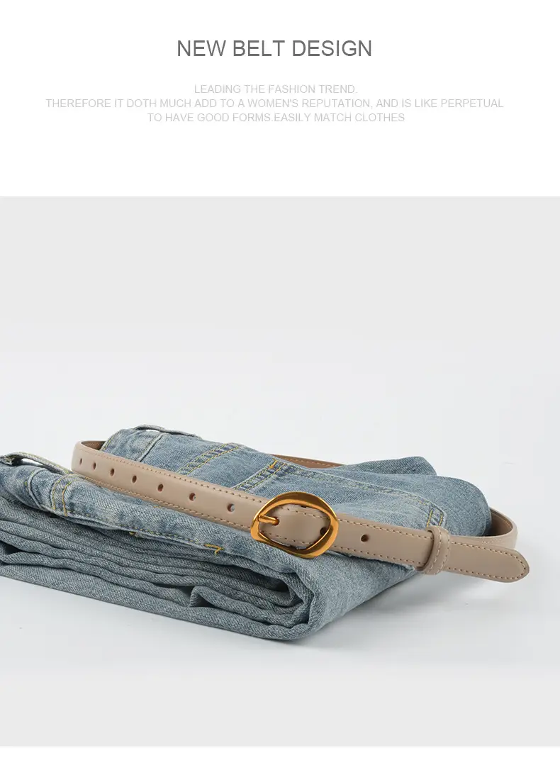 Vintage Denim Belt for Women Casual Dress Trousers β feature 14