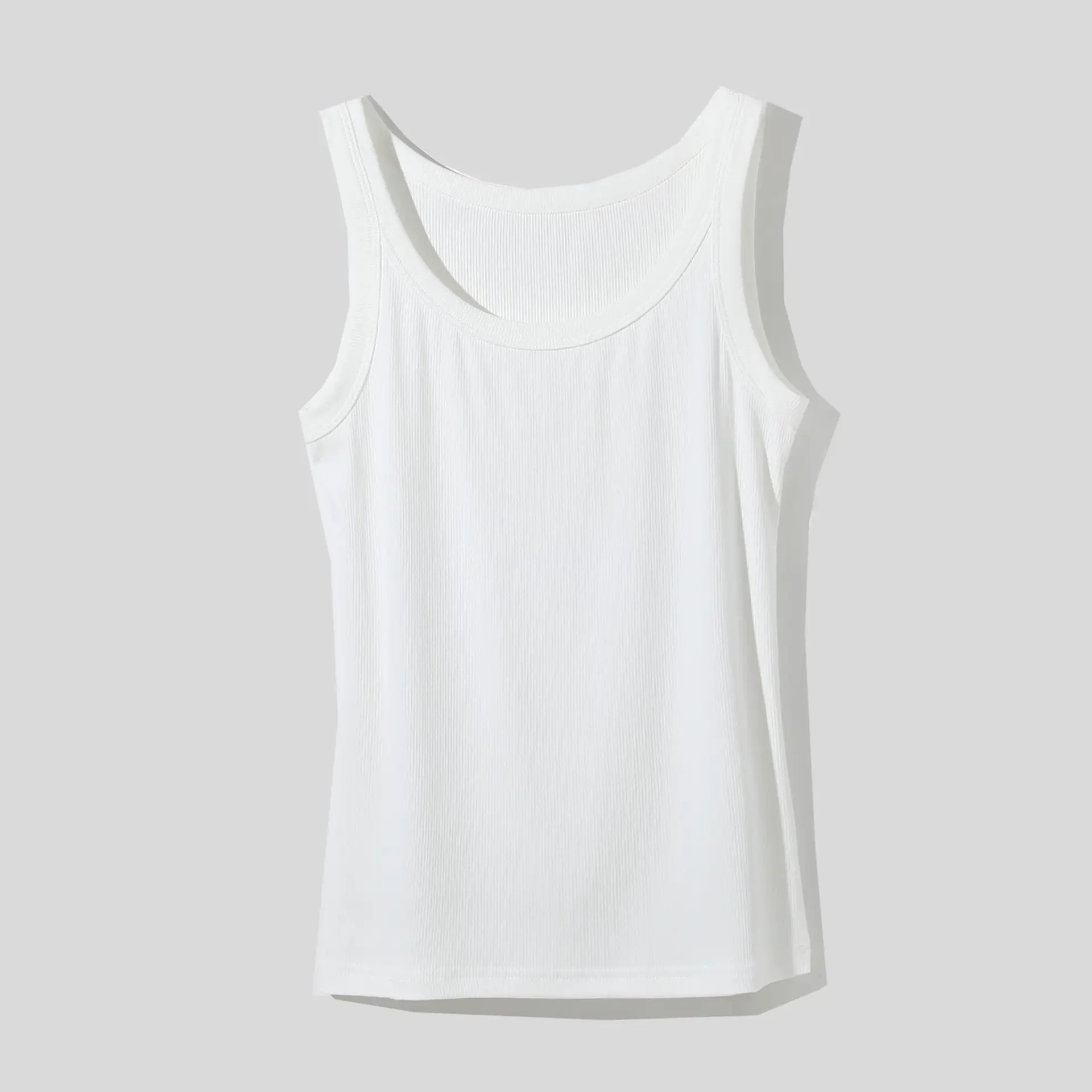 Women's Black Sleeveless Cotton Camisole Slim Fit - Image 7
