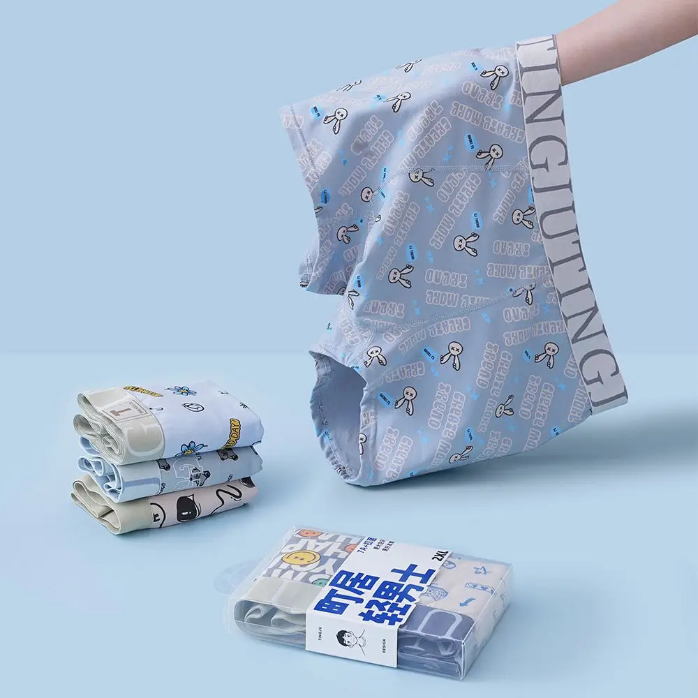Men's All-Cotton Boxer Briefs with Trendy Prints - Image 12