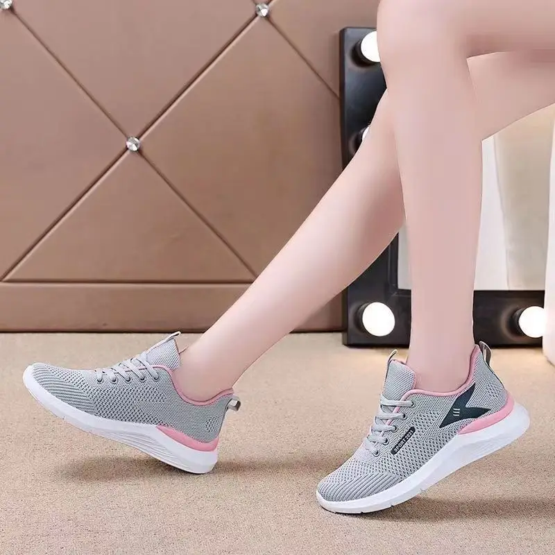 2023 New Women's Shoes Four Seasons Comfortable Casual All-match Trendy Women's Sneakers Fashionable Comfortable Lightweight Running Shoes - Image 3