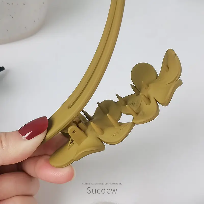 Elegant Flower Hair Grab Clip Women's Summer Fashion Hairpin Frosted Clip Headwear Back of Head Large Duckbill Clip - Image 9