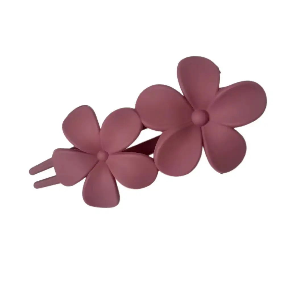 Elegant Flower Hair Grab Clip Women's Summer Fashion Hairpin Frosted Clip Headwear Back of Head Large Duckbill Clip - Image 10