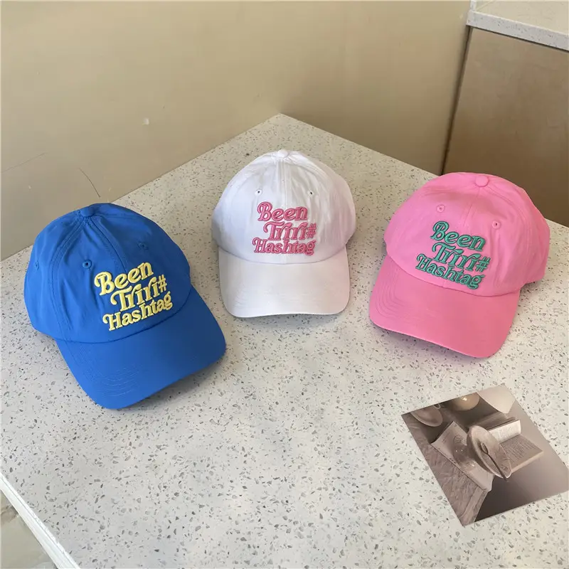 Women's Korean Style Letter Embroidered Sun Hats - Image 6
