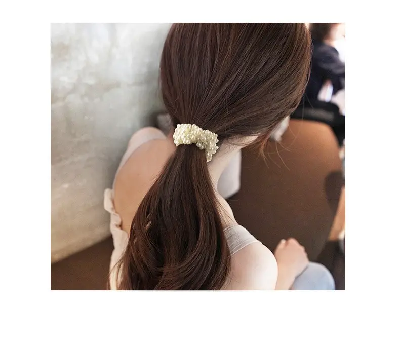 Artificial Pearl Hair Bands White & Pink for Women — feature 2