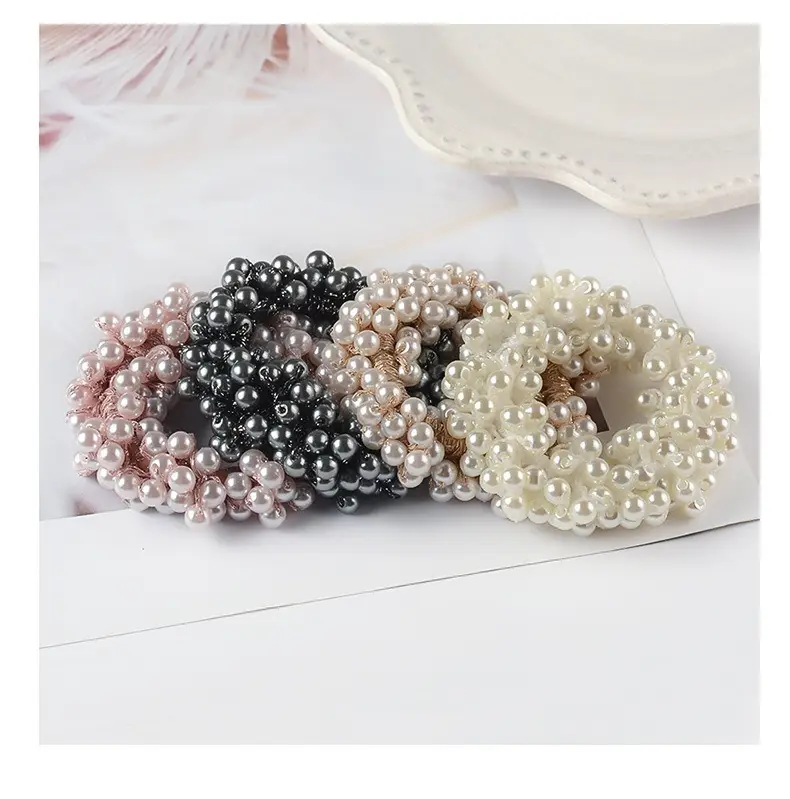 Artificial Pearl Hair Bands White & Pink for Women — feature 4