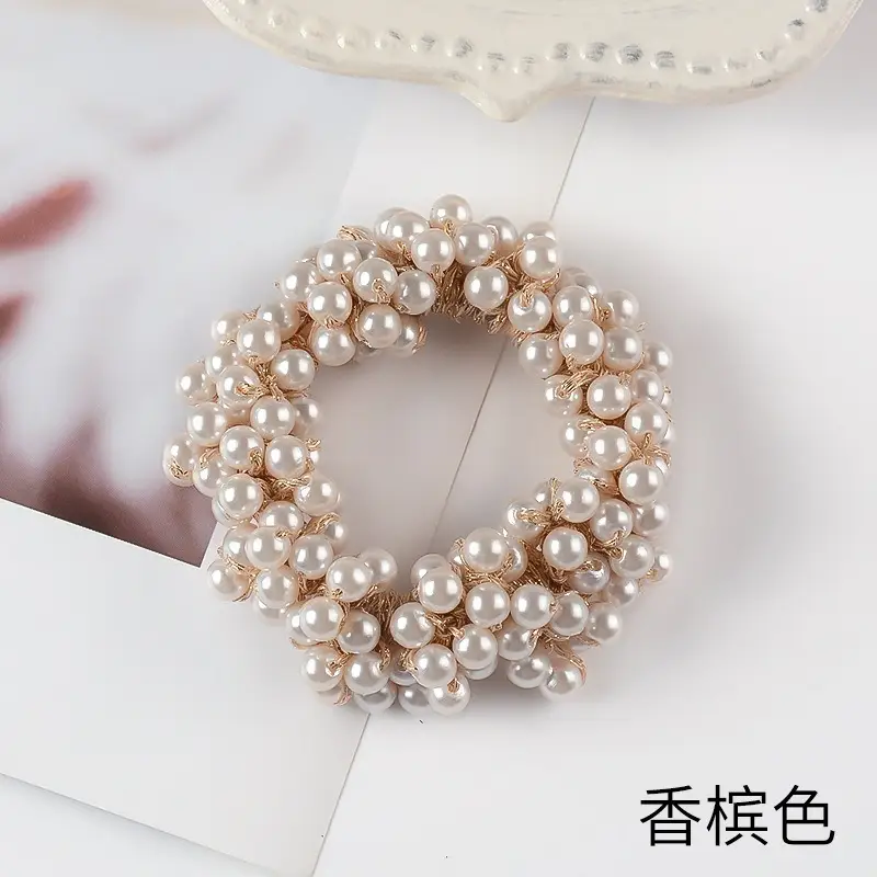 Artificial Pearl Hair Bands White & Pink for Women - Image 3