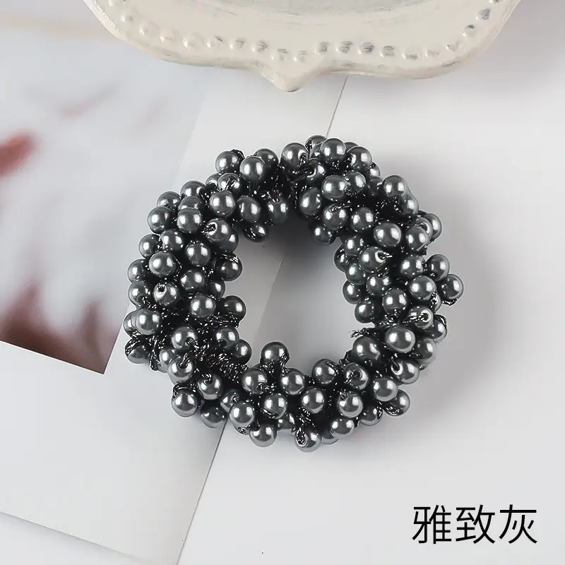 Artificial Pearl Hair Bands White & Pink for Women - Image 4