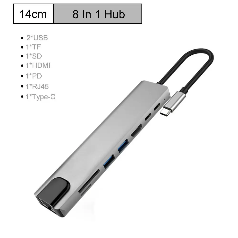 8-in-1 Cross-Border Docking Station with USB-C, HDMI, & Thunderbolt - Image 9