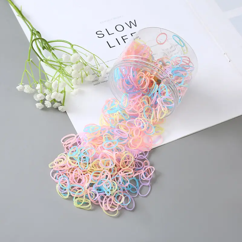 Colorful Rubber Hair Ropes for Kids - Image 8
