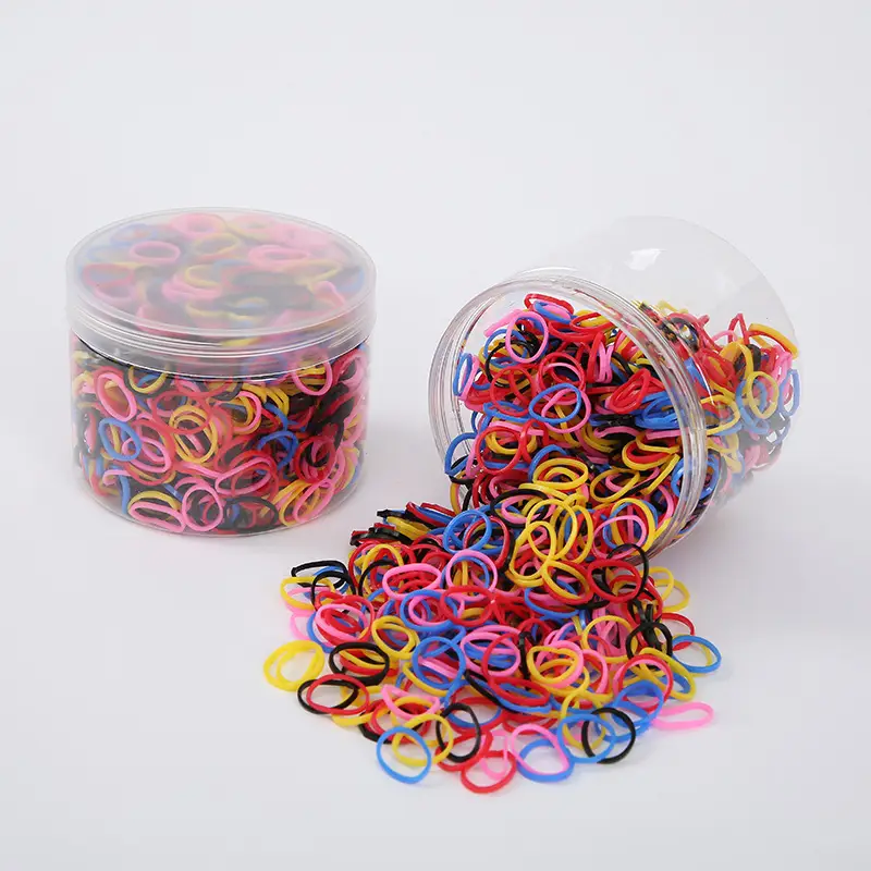 Colorful Rubber Hair Ropes for Kids - Image 2
