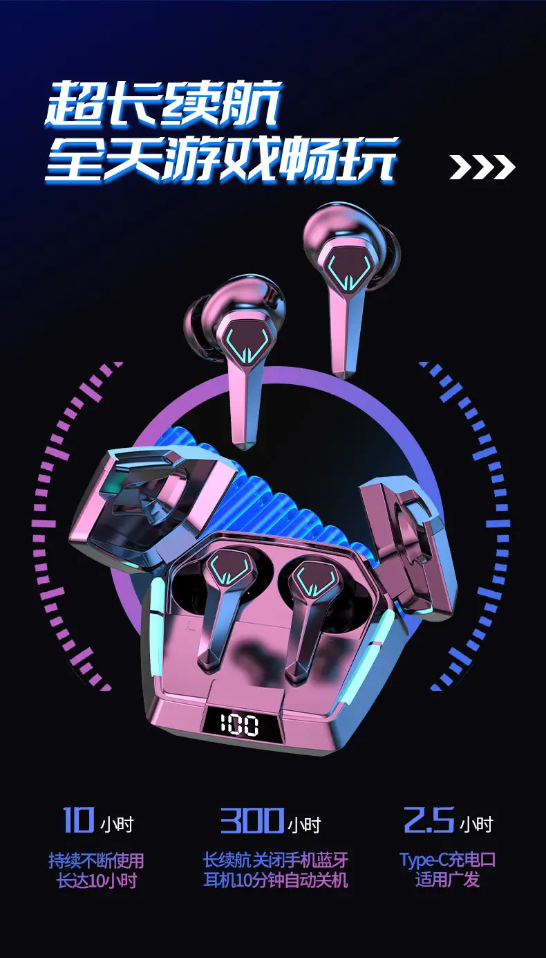 2023 Bluetooth Headset E-Sports Game Low Latency High Endurance — feature 4