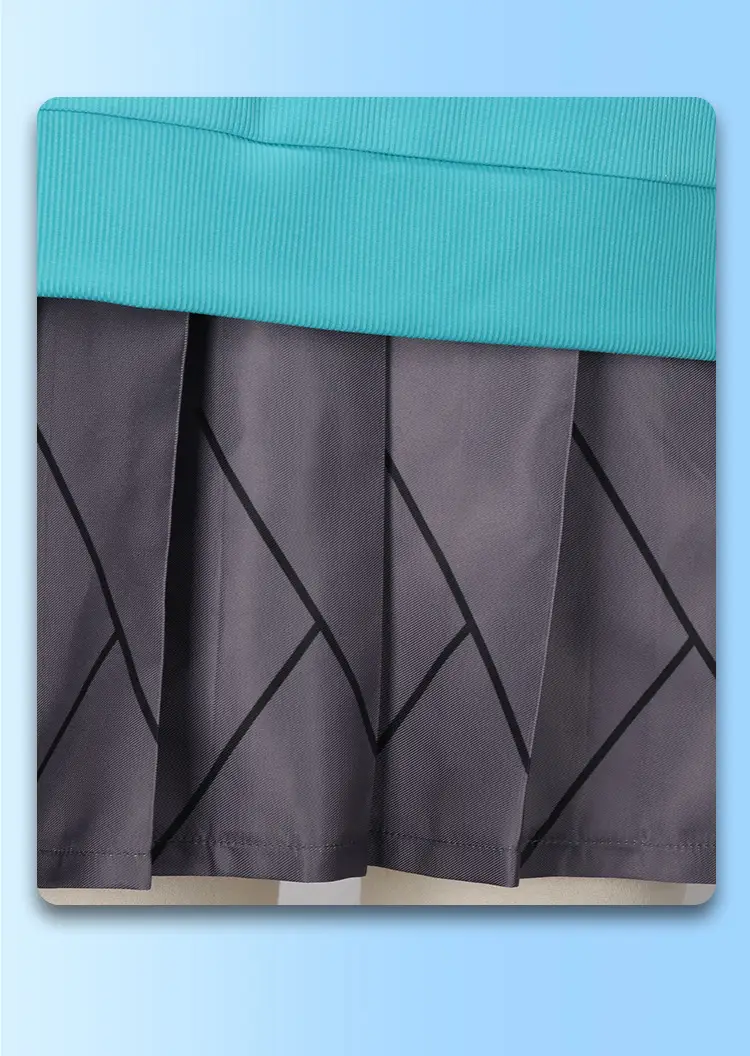 Halloween Vocaloid Cosplay Skirt Teal Gray — feature 34