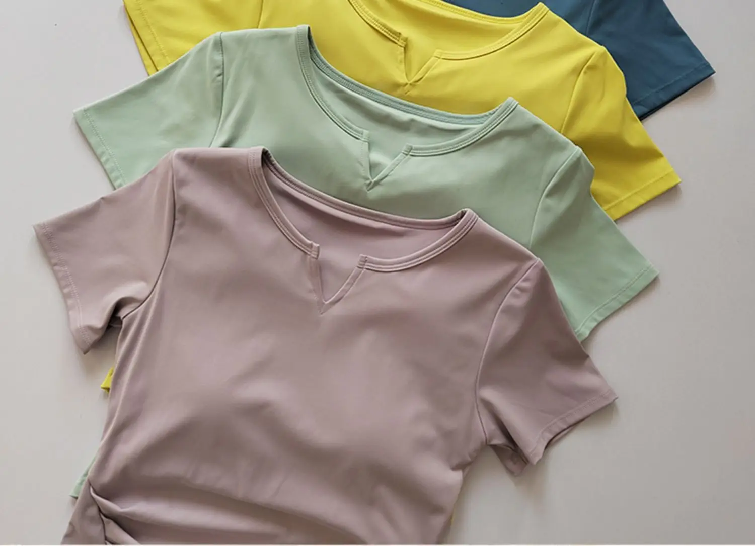 Women's V-Neck Yoga T-Shirt Summer 2023 — feature 4