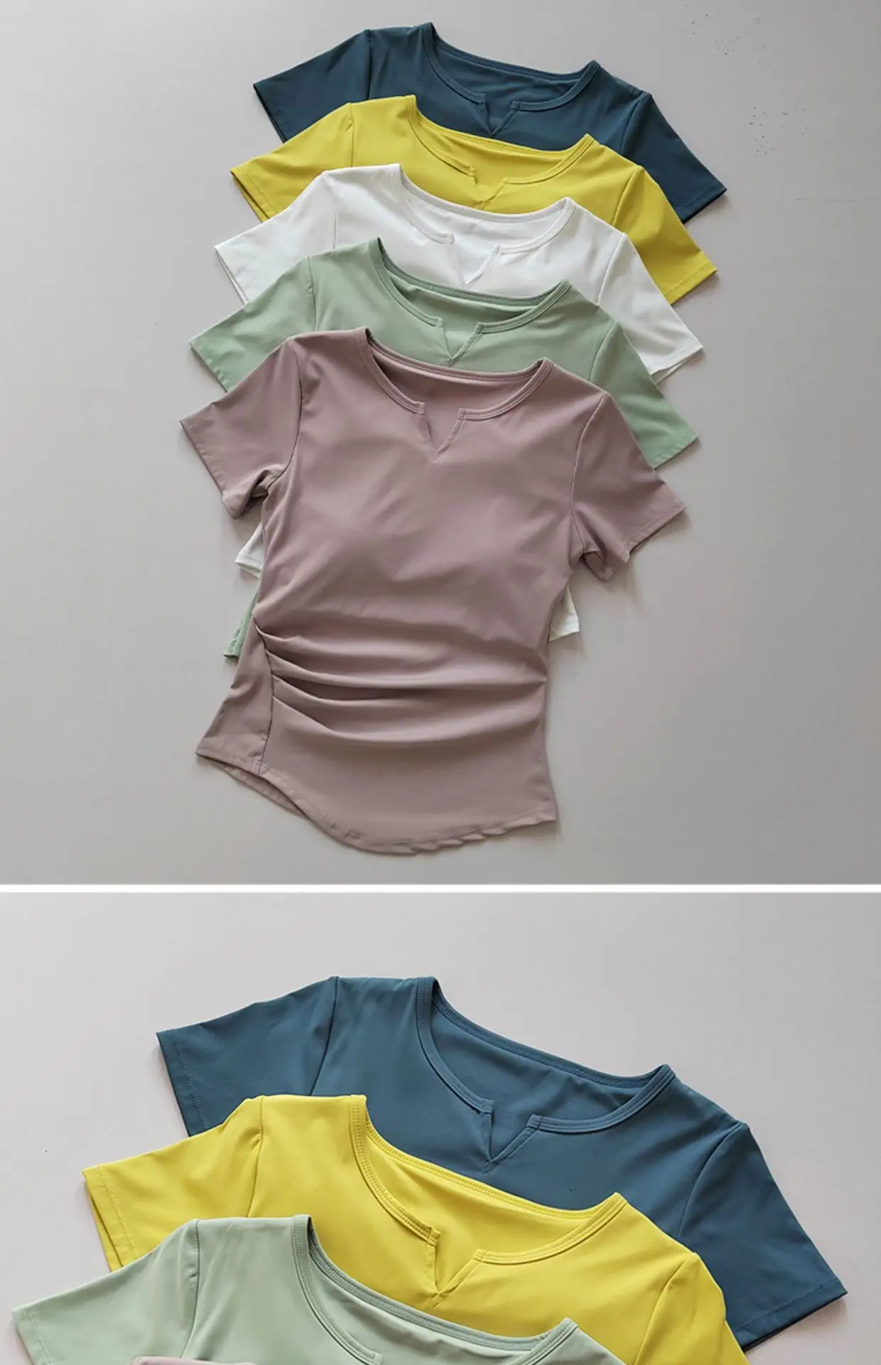 Women's V-Neck Yoga T-Shirt Summer 2023 — feature 5