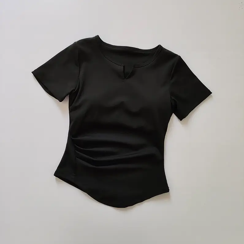 Women's V-Neck Yoga T-Shirt Summer 2023 - Image 2