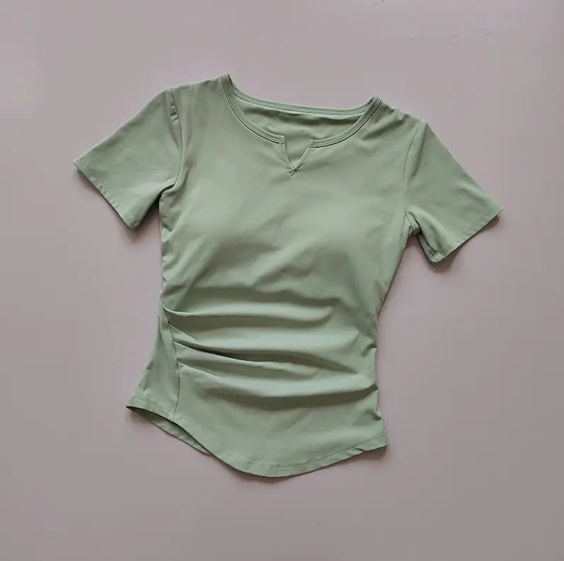 Women's V-Neck Yoga T-Shirt Summer 2023 - Image 3