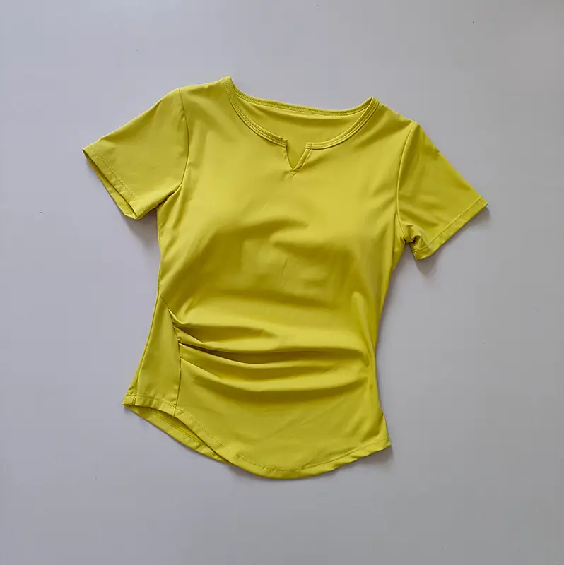 Women's V-Neck Yoga T-Shirt Summer 2023 - Image 4