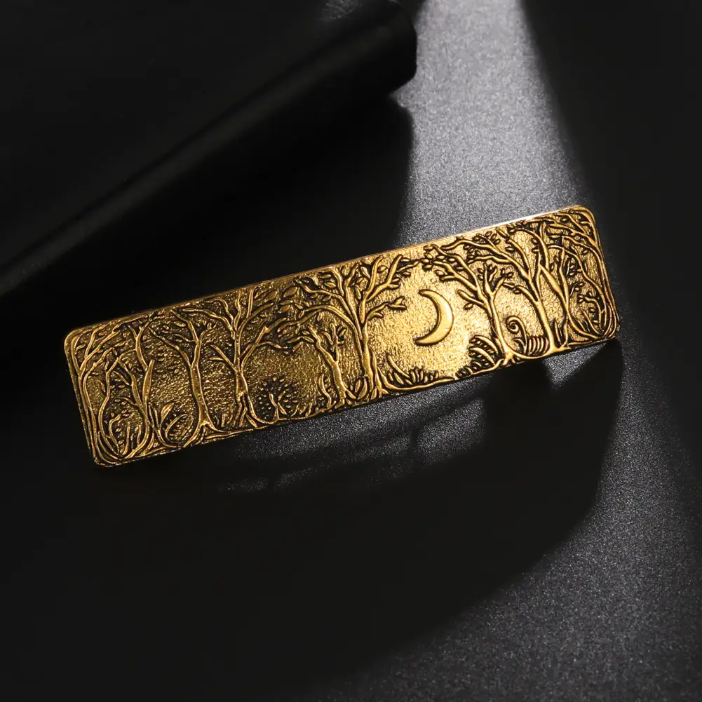 European Retro Hairpin with Crescent Moon Design - Image 4