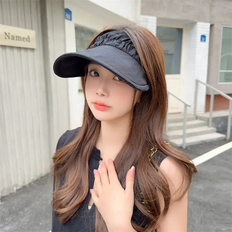 Women Pink Sun Visor Hat UV Protection Sports Running