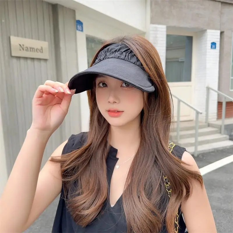 Women Pink Sun Visor Hat UV Protection Sports Running