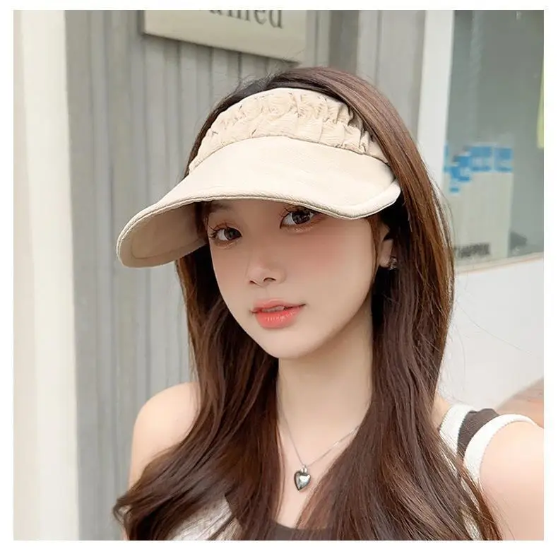 Women Pink Sun Visor Hat UV Protection Sports Running — feature 9