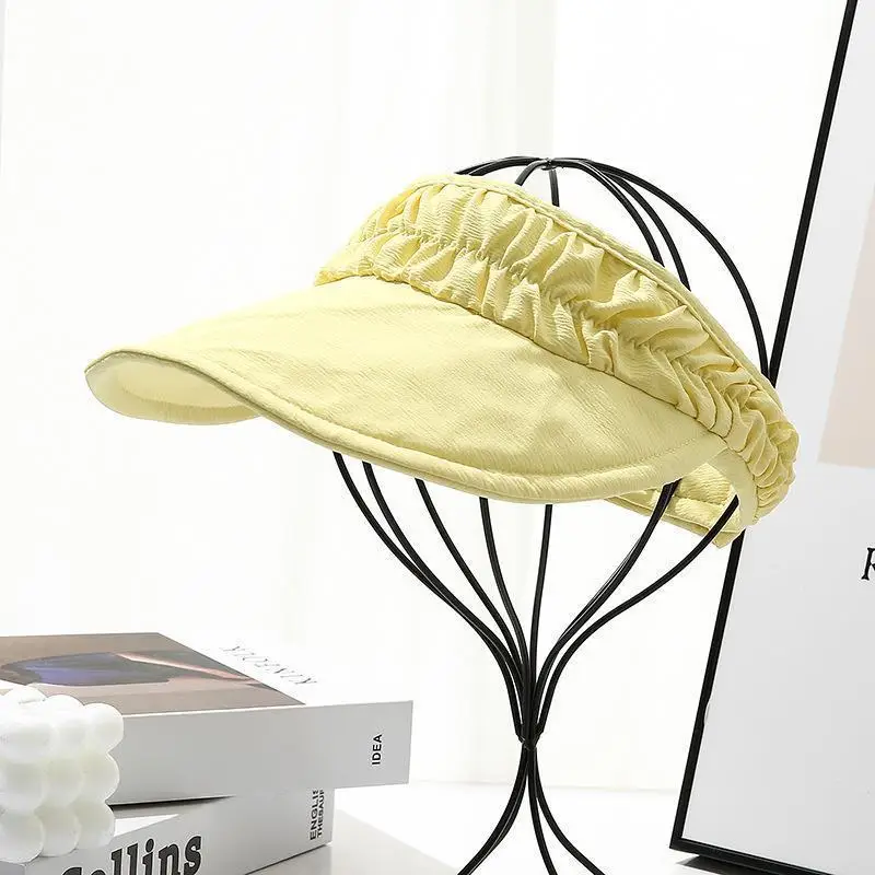 Women Pink Sun Visor Hat UV Protection Sports Running