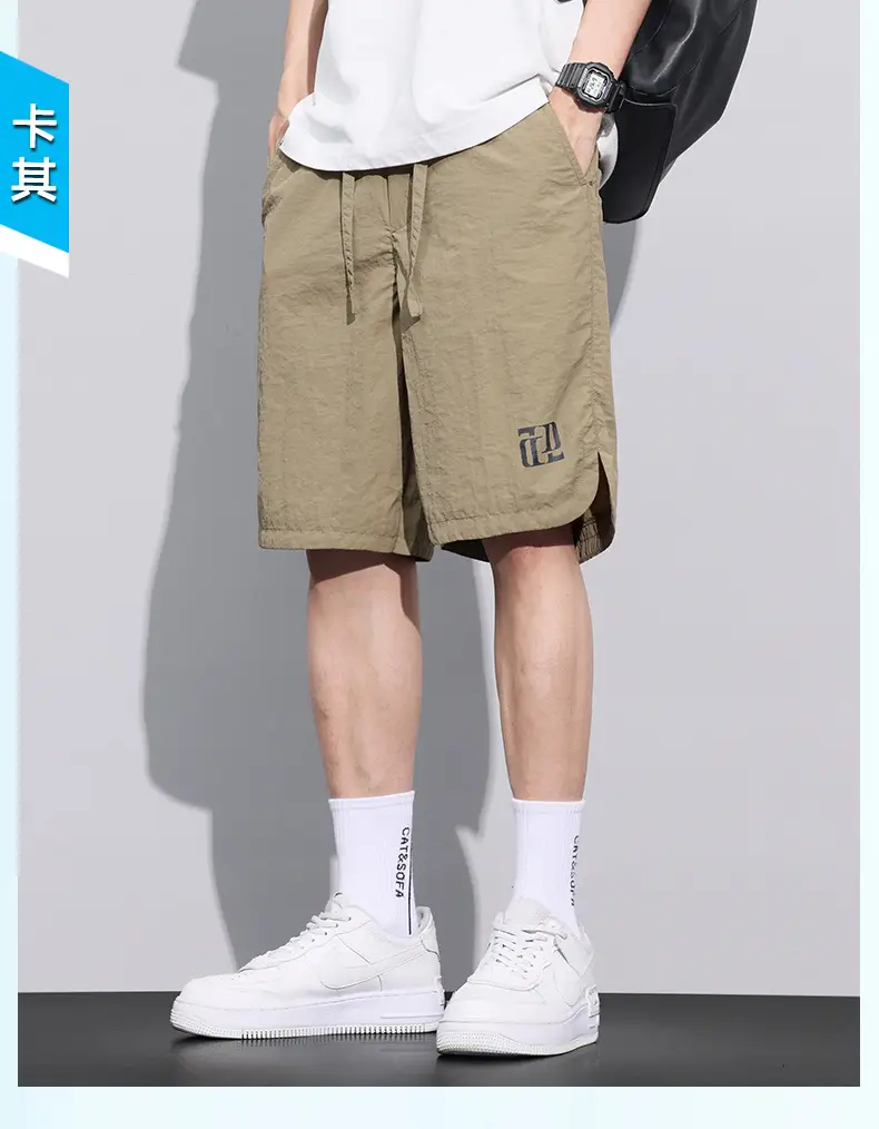 Men's Ice Silk Shorts Summer Loose Sports Wear — feature 14