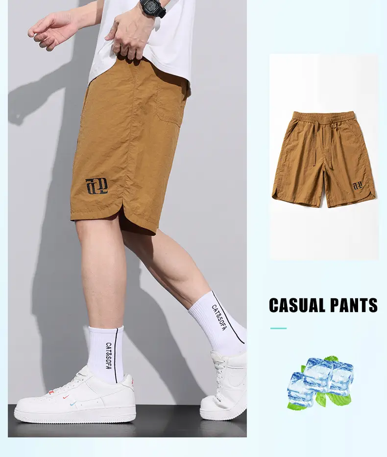 Men's Ice Silk Shorts Summer Loose Sports Wear — feature 9