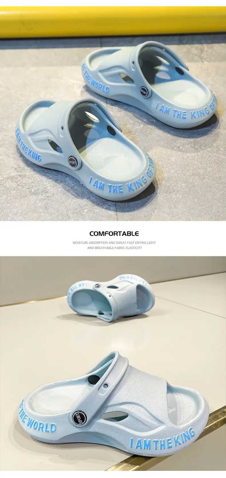 Children's White Sandals with Gold Lettering — feature 11