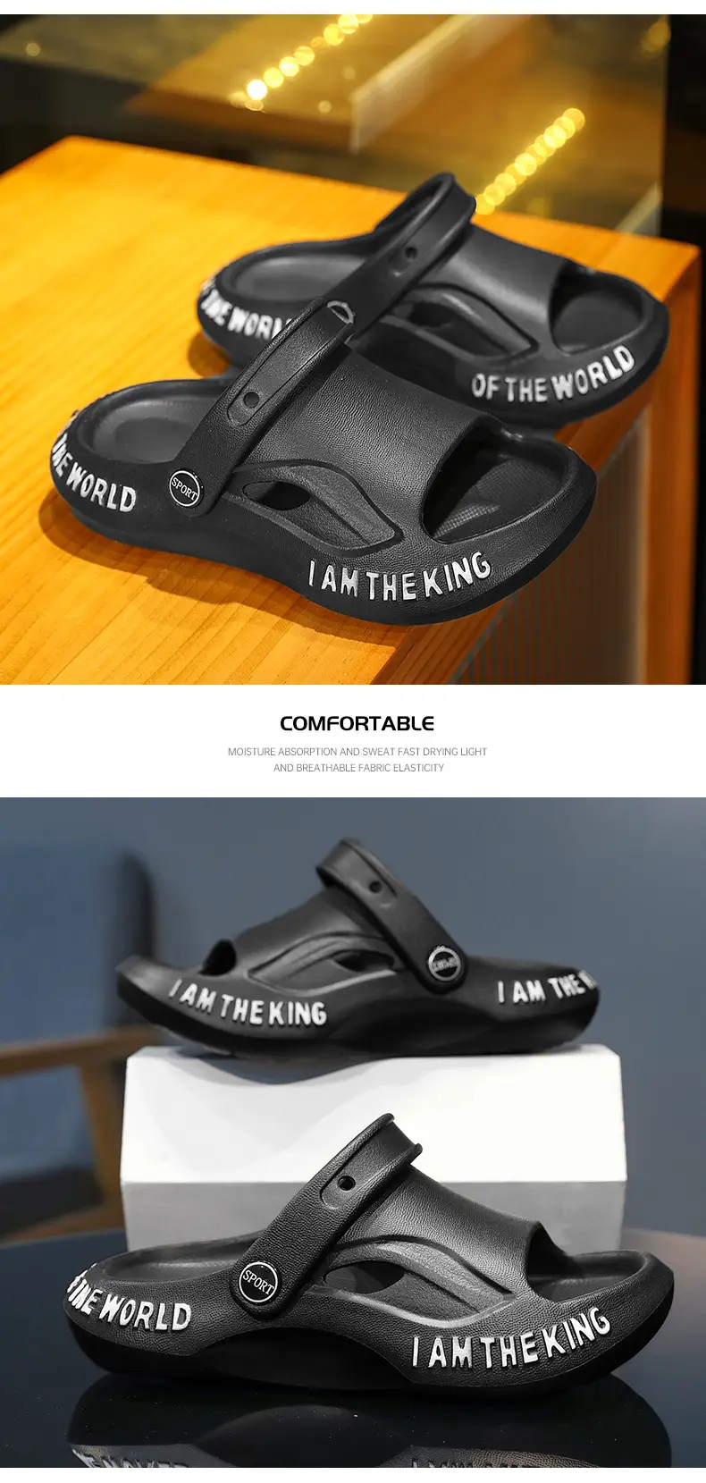 Children's White Sandals with Gold Lettering — feature 15