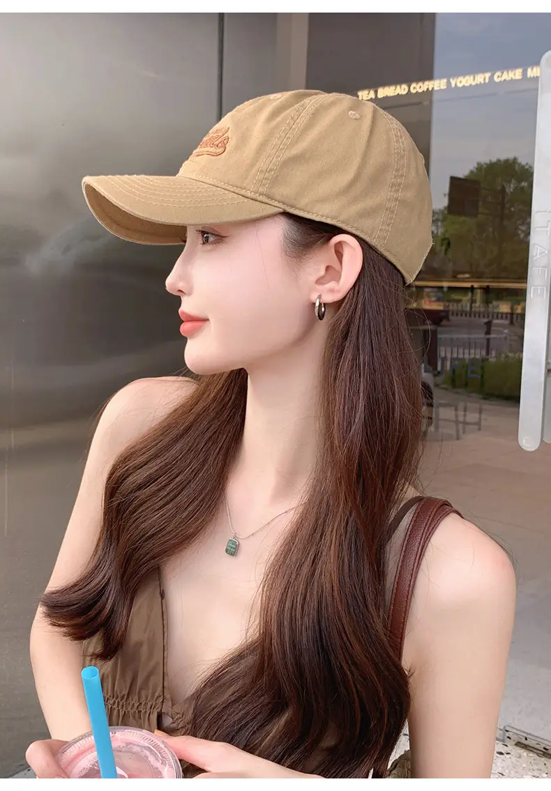 Women 2026 Baseball Cap White Large Bristle Sun Hat — feature 11