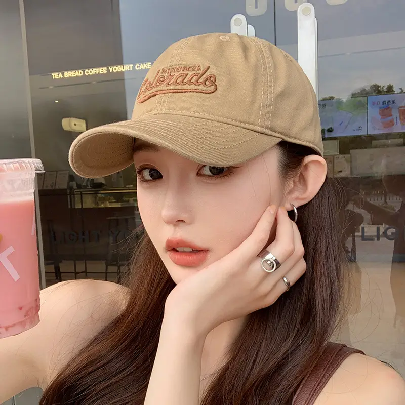 Women 2026 Baseball Cap White Large Bristle Sun Hat - Image 2