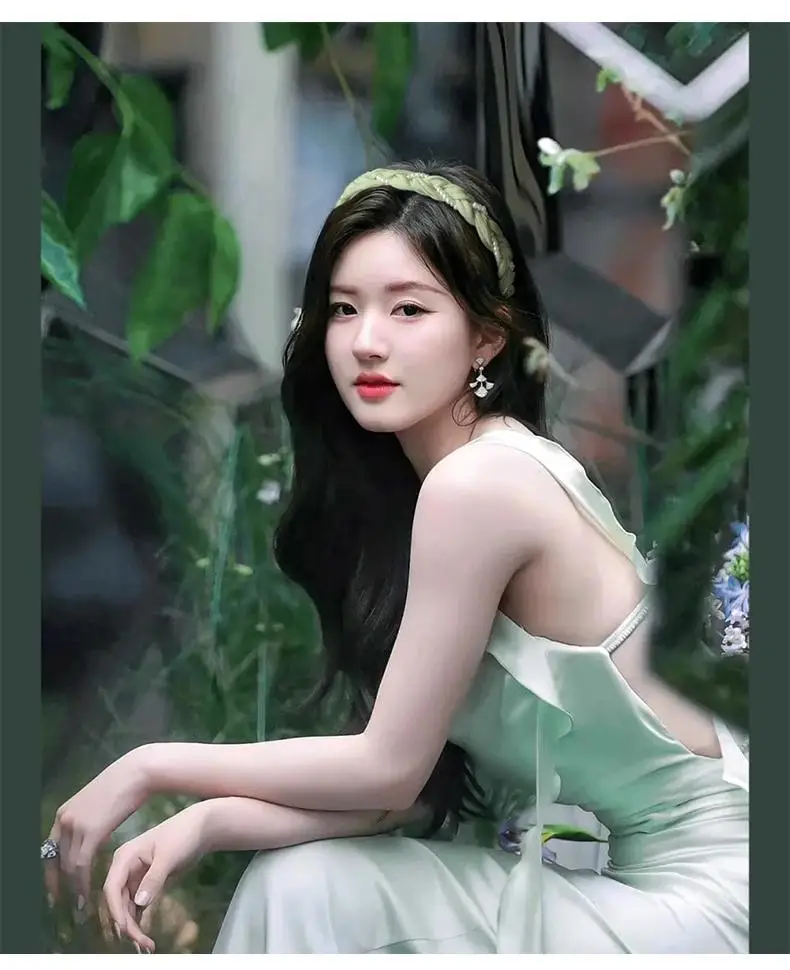 Green Twist Pearl Hairband for Women Summer — feature 3
