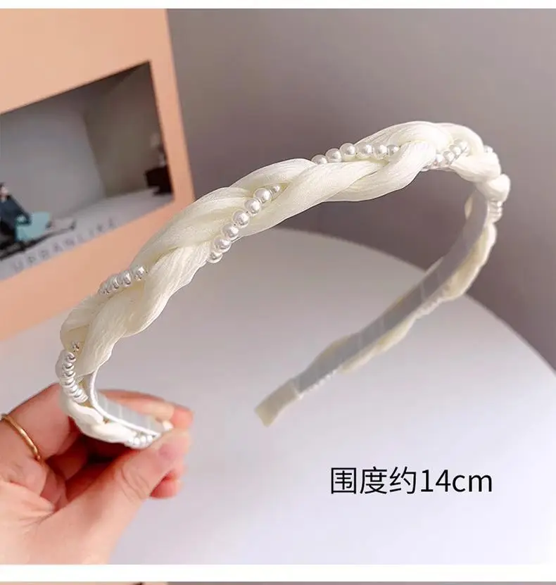 Green Twist Pearl Hairband for Women Summer — feature 4