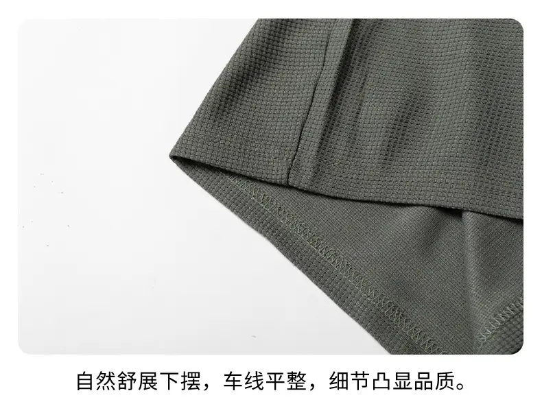 Men Dark Green Polo Shirt Short Sleeve Business Casual — feature 32
