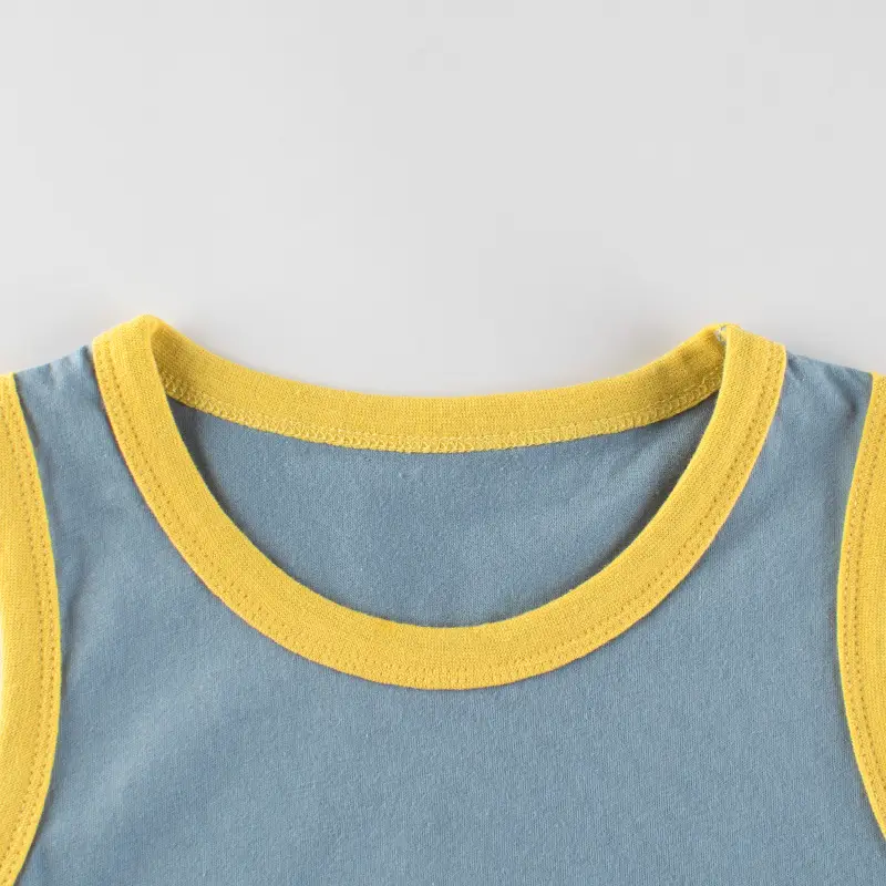 27Kids Bear Baseball Vest White Yellow 2025 Summer - Image 3