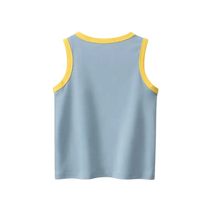 27Kids Bear Baseball Vest White Yellow 2025 Summer - Image 6