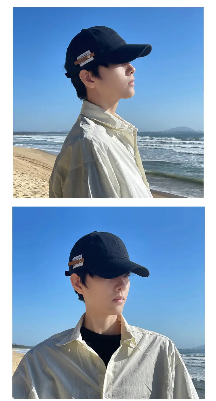 Men's Big Head Baseball Cap 65cm Black — feature 4