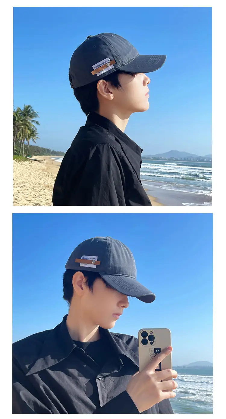 Men's Big Head Baseball Cap 65cm Black — feature 6