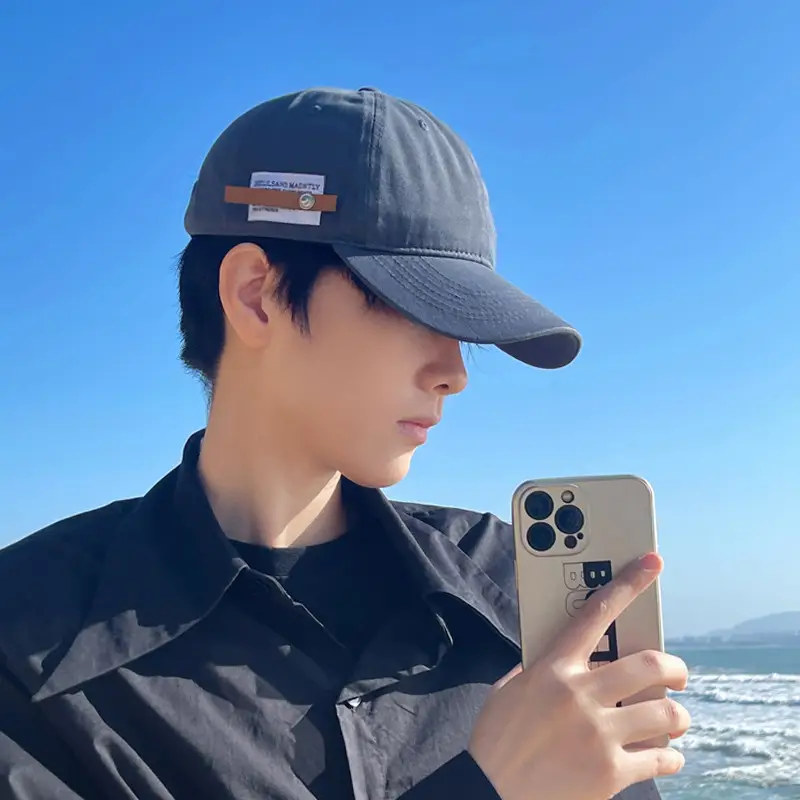 Men's Big Head Baseball Cap 65cm Black - Image 3