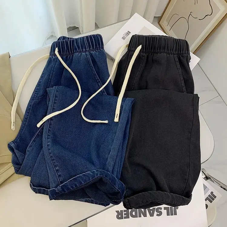 Women Dipped Tencel Jeans Wide Leg Summer 2024 — feature 4