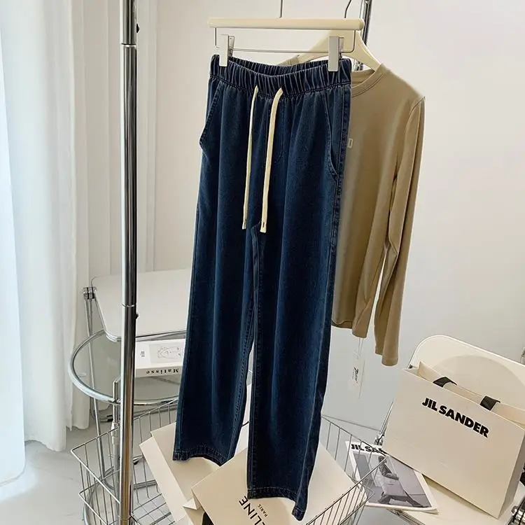 Women Dipped Tencel Jeans Wide Leg Summer 2024 — feature 46