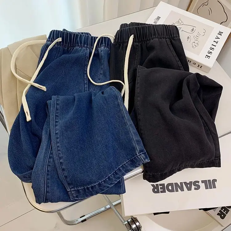 Women Dipped Tencel Jeans Wide Leg Summer 2024 — feature 7