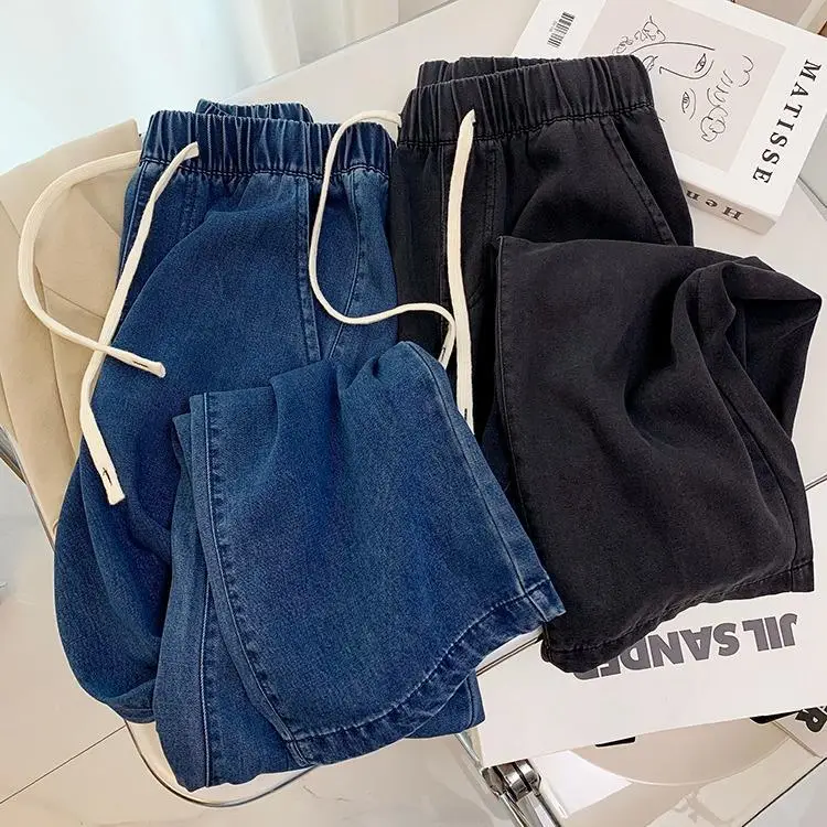 Women Dipped Tencel Jeans Wide Leg Summer 2024 — feature 8