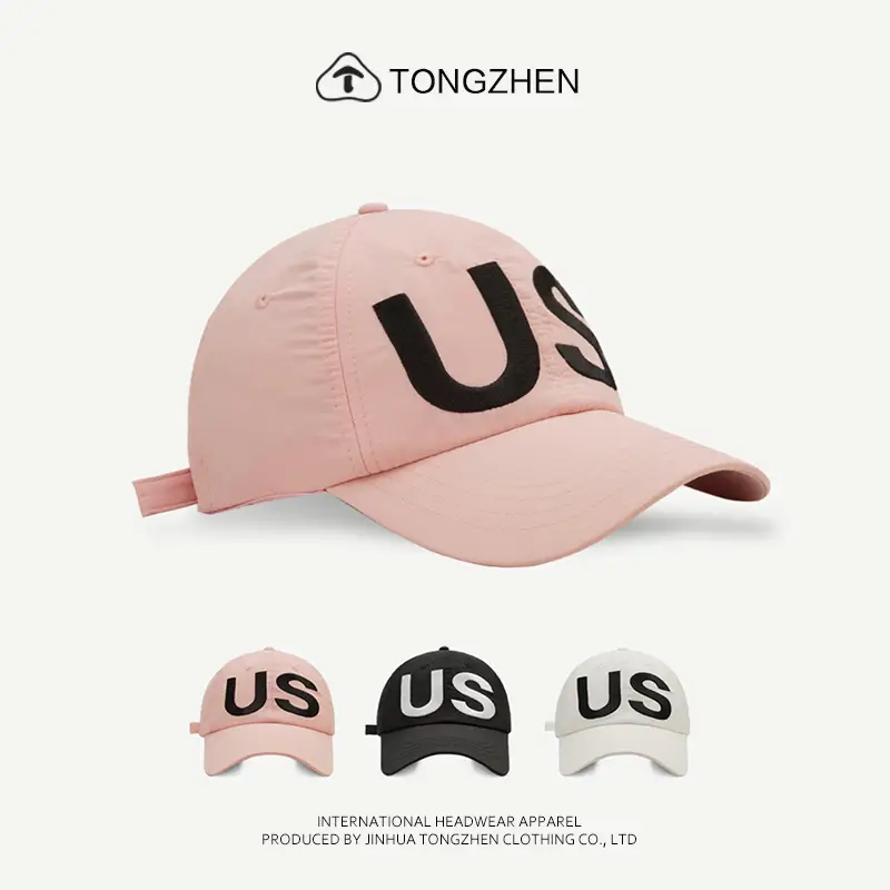 US Letter Baseball Cap Women Men Thin Breathable Sun Hat - Image 4